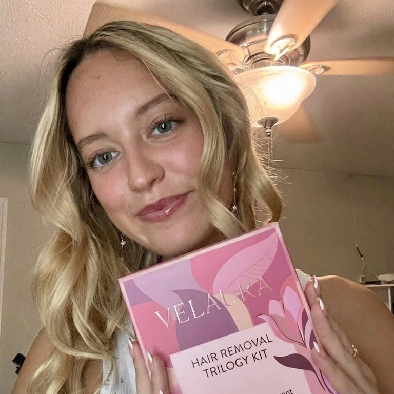 Velaura Hair Removal Trilogy Kit — For Hormonal & PCOS Facial Hair